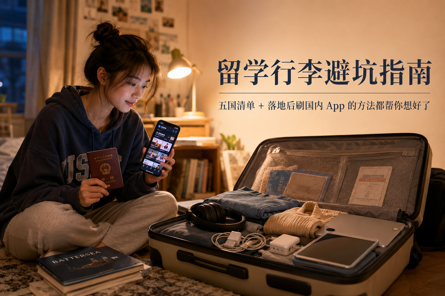 2026 留学行李怎么装?五国实用清单 + 海外刷国内 App 攻略